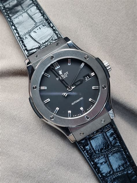 hublot classic fusion automatic titanium 42mm|Hublot classic fusion 42mm review.